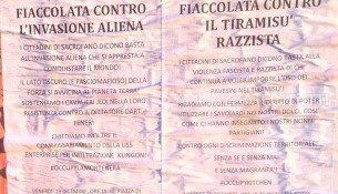 I manifesti apparsi nella notte a Sacrofano