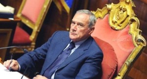 Il Presidente del Senato Pietro Grasso